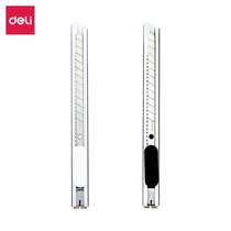 Deli utility knife 2053 small border knife Paper cutter All steel metal handle utility knife