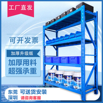 Heavy factory shelf multi-layer hardware storage thickened shelf Express shopping mall iron frame household warehouse storage rack