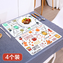 Pit waterproof and oil-proof Western mat anti-hot bowl mat cute home Nordic ins Wind insulation mat table mat
