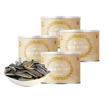 Fat Nong Flagship Store Original Large Granules Melon Seeds Sunflower Seed Box Canned Inner Mongolia Specialty Fried Goods 220g × 4 Pots