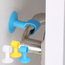 Door handle suction cup anti-collision pad door touch toilet door wall suction stick door door top buffer household card door blocking door