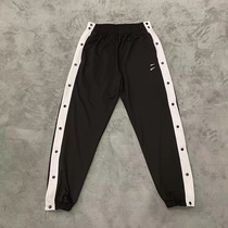 2021 Fall Curry James American basketball Volleyball Jeans Mens Throw Basket Warm-up Training Suit Side Row Button Pants