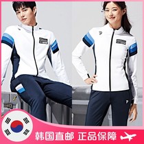 PEGGYNCO Pei Ji cool badminton suit Korea direct mail men and women sports training college style long sleeve jacket set