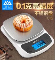 Xiangshan kitchen scale electronic scale 5kg high precision 0 1 gram scale household baking scale stainless steel scale surface jewelry name