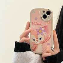 Suitable for cute little fox Apple 13 phone case iPhone13promax 12pro fillet fine hole patch