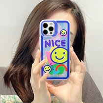 NICE Smiley laser iPhone12 for Apple 11pro max phone case 8 7plus all-inclusive XR Anti-drop