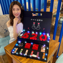 Tanabata Valentines Day limited National Wind makeup set Concentric joint lipstick set gift box Gift lip gloss Lock lip glaze