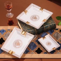 Bone Porcelain Ceramic Ashtrays High-end Ktv Clubhouse Nightclub Medusa Creative Internet Red Superior Cigar Pendulum