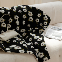 (Flower Face Cat) Little Daisy ~ Autumn and Winter Sofa Cover Blanket Daisy Girl Heart Princess Wind Single Blanket