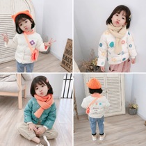 Childrens down liner wear girls down jacket top autumn and winter 2020 new baby light warm jacket