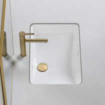  Under-table basin Embedded square ceramic wash basin Wash basin Small size Small 23 inch 21 inch 18 inch 16 inch