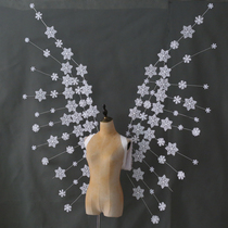 New Wei secret wing props adult model catwalk stage performance classic snowflake white large wing props
