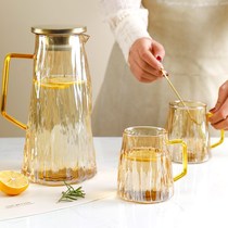 Glass Cup Water Cup Kettle Tea Cup Tea Tea Set for home living room Nordic light lavish cup with water portfolio