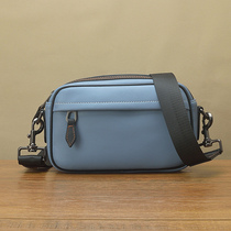 fima handmade imported cowhide messenger bag European and American fashion street tide leisure camera bag men cross-body small square bag