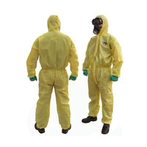 Protective clothing-one-piece cap chemical breathable systemic experiments acid and alkali resistant clothing painting dust anti-static clothing