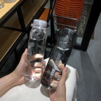 Large capacity cups for male and female students sports portable plastic cups simple summer ins net red casual cups