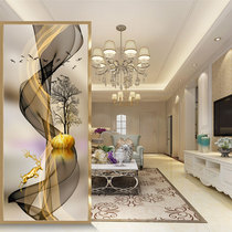 Modern minimalist art glass screen decoration frosted light transparent living room bedroom shelter entrance partition customization