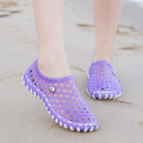 Summer small size hole shoes womens sandals Mary Jane seaside shoes bag head water shoes women outdoor quick dry drifting shoes