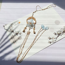 Ancient style Hanfu handmade forbidden step super long fringe waist accessories super immortal temperament waist chain fairy skirt pressed placket
