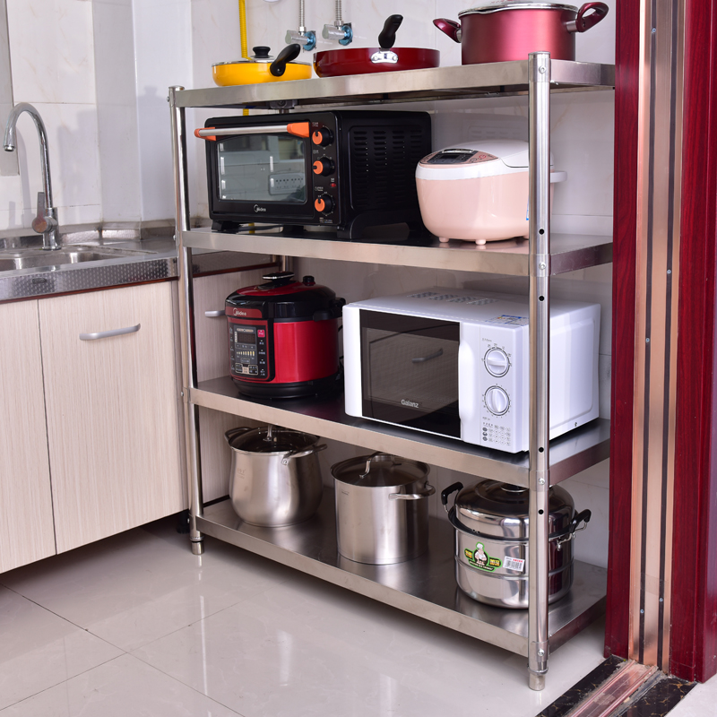 Viva Borderless Ping Rp312 000rp312 000 Rak Dapur 4 Stainless Steel Microwave Oven Arahan Multi Layer Piring Penyimpanan Rumah Tipe 3