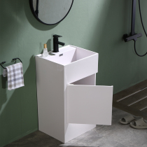 One column basin washbasin custom bathroom cabinet artificial stone small apartment toilet balcony Basin Storage