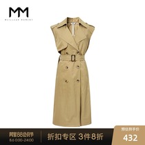 MM Mai Meng spring new jacket jacket female outer wear medium long windbreaker vest female thin section 5B2110641