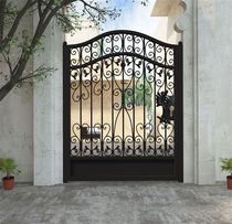 European style iron gate courtyard double Open single door Villa courtyard door Outdoor zinc steel paint garden door can be customized
