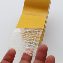 Double-sided fiber tape mesh glass fiber double-sided tape High-strength transparent stripe tear continuous double-sided carpet glue