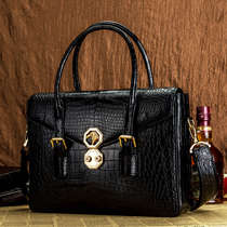 New Avocado Leather Handbag Business High-end Mens Bag Genuine Leather Fashion Cross Section Single Shoulder Diagonal Satchel Luxury