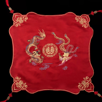 Red Cover New Wedding Ceremony Cover Yarn Bride Chinese Embroidery Red Xiuhe Clothes Cover Increase Hipa Longfeng