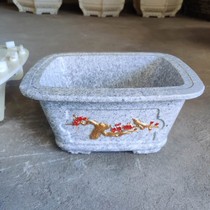 Cement flower pot mold Homemade large extra large concrete bonsai mold Cast-in-place column plastic thickened bottom grout