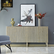 Beloge American old neoclassical entrance cabinet Carved post-modern entry partition Shoe cabinet Model room dining side cabinet