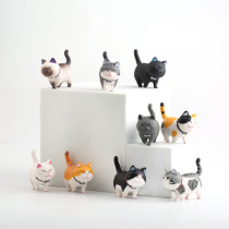 Solid cheese cat 9 cakes decorate lovely cat birthday baking piece of fat cat toy doll