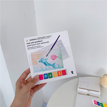 Accessories paint paintbrush Children graffiti paint Fill color Tore DIY Cardboard Postcard Painting 200G