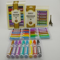 Baoke 3905 colorful whiteboard pen 8 colors 12 colors color whiteboard pen children Environmental protection erasable graffiti round head erasable