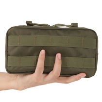 Outdoor men's and women's tactical multifunctional sundries bag MOLLE system clutch bag waterproof wear-resistant commuter bag coin purse