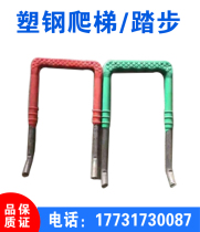 Plastic steel ladder plastic step diameter 20 plastic steel ladder 280 national standard TG1 hook check well sewage well ladder
