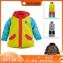 Aotian extreme childrens Hall Burton new childrens ski clothes ski pants cute baby warm single double board