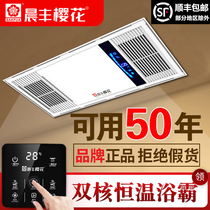 Brand air heating bath integrated ceiling household heater smart bathroom five-in-one body toilet heater