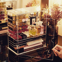 Handmade acrylic lipstick rack storage box Cosmetics Lip Glaze perfume desktop multi-grid shelf tremble sound same big