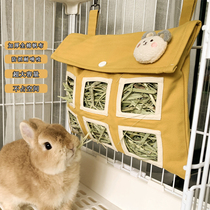 Handmade cloth bag grass rack fabric large capacity non-leakage grass anti-waste washable rabbit Dutch pig Chinchow Chinchilla guinea pig