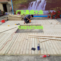 Anticorrosive wood floor pavilion terrace grape frame flower frame grid fence balcony courtyard flower box stair wall panel