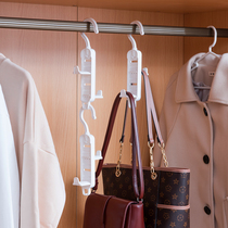 Japan imported hanging bag storage artifact door rear hanging wall multi-layer hanging bag dormitory wardrobe bag storage rack