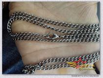 Anti-allergic seamless pure titanium necklace choker ID brand dog tag hanging chain pure titanium titanium alloy mens necklace
