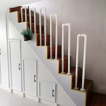 Simple modern industrial style U-shaped small fence indoor and outdoor stair railing handrail attic corridor kindergarten handrail