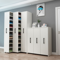 Home pull-out shoe cabinet hidden storage cabinet movable pulley push-pull bookcase invisible dust shoe rack storage cabinet
