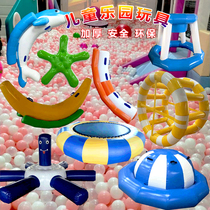 Water Toy Children Inflatable Banana Seesaw Seesaw Trampoline Tops Trampoline Marine Polo Pool Paradise Iceberg Slide Wind wheel