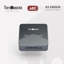 TinyMonster ARC mini console Vega8 unique eight core ITX design office game R9-5900HX