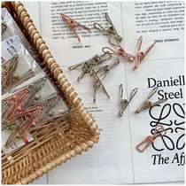 Universal metal clip again a bag of 12 3 colors (204)