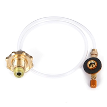 Outdoor flat air tank inflatable valve gas tank long air tank inflatable valve card tank flat tank conversion head